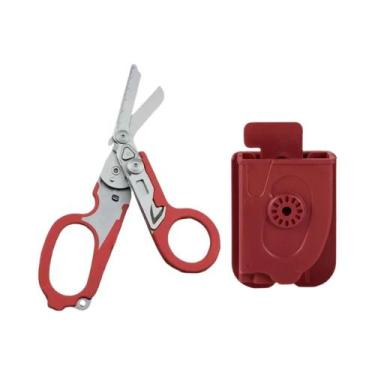 Imagem de Tesoura Tática Dobrável Raptor: Ferramenta EDC De Sobrevivência Para P