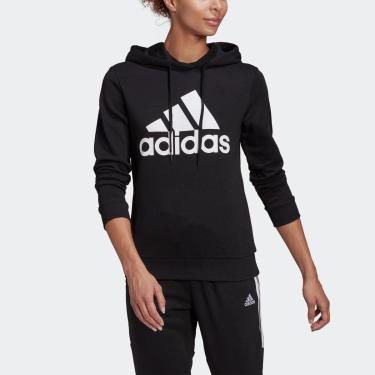 Imagem de Blusa Moletom Capuz Essentials Relaxed Logo Adidas-Feminino