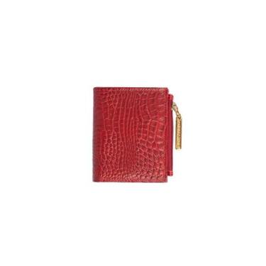 Imagem de Carteira pequena feminina de couro Lilian - Andrea Vinci, Vermelho