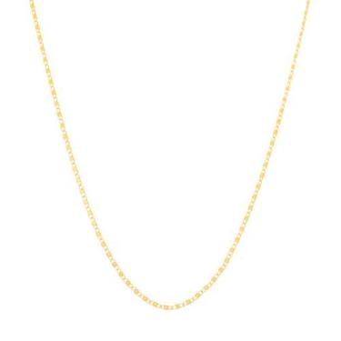 Imagem de Gargantilha Rommanel Elo Mimosa Diamantada Folheado 530335 Cor:Dourado