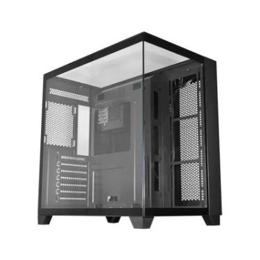 Imagem de Gabinete Gamer K-mex Aquario Cg-04j1 Tiger Shark Atx Preto Sem Cooler