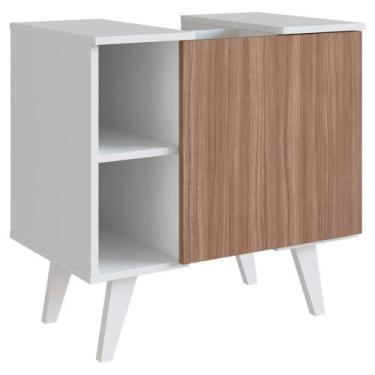 Imagem de Gabinete Banheiro Para Pia De Coluna 1 Porta B86 NOVAM - Nova Mobile, 