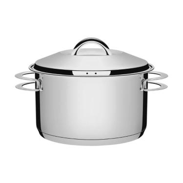 Imagem de Caçarola Funda Aço Inox Fundo Triplo 24 cm 6,1 L Solar Tramontina