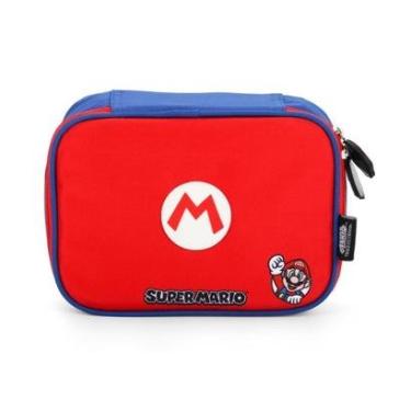 Imagem de Estojo Box Escolar Super Mario Bros Classic - Vermelho-Masculino