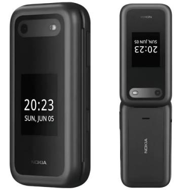 Imagem de Celular para Idoso Nokia Flip 4G com Botões Grandes e Rádio