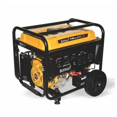 Imagem de Gerador À Gasolina 6,5kva Bfg6500 15cv 4t 115/230 Buffalo, AMARELO