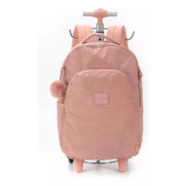 Imagem de Mochila Juvenil De Rodinhas Larissa Manoela Nude - Up4you