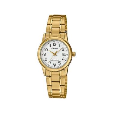 Imagem de Relógio Feminino Casio Collection Pequeno Redondo Aço Inóx Resistente 