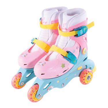 Imagem de Patins Ajustável Colorido Triline Unicornio Fenix, 30, 33