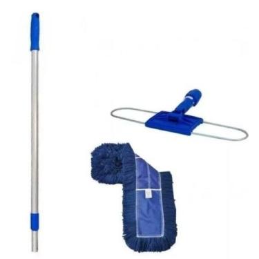 Imagem de Mop Pó Completo Eletrostático Euro 40cm Com Cabo De Alumínio - Bralimp
