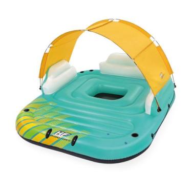 Imagem de Bóia Ilha inflável Sunny Lounge com Cobertura Bestway 43407