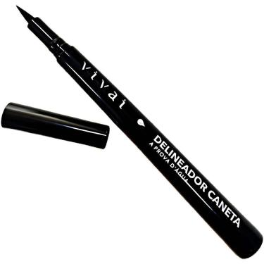Imagem de Delineador Caneta Vivai À Prova D’Água Preto Traço Fino Preciso Longa Duração