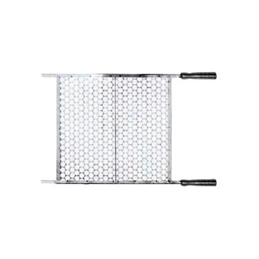 Imagem de Grelha 451RIG para Churrasco em Aço Inox com Cabo em Alumínio 45x48cm para Churrasqueira Inox Rig Fundidos