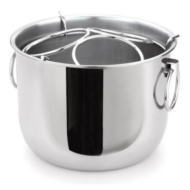 Imagem de Balde Champanheira Inox Com Grelha Separadora Divisora Destacável Para