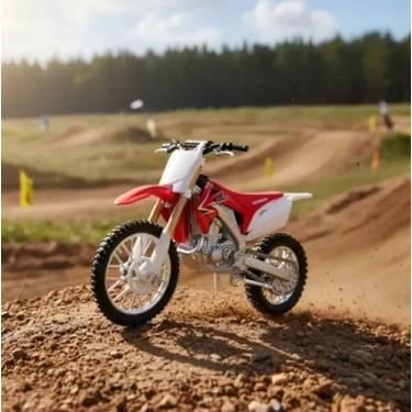 Imagem de Miniatura moto escala 1/18 na cartela original marca maisto, Honda crf
