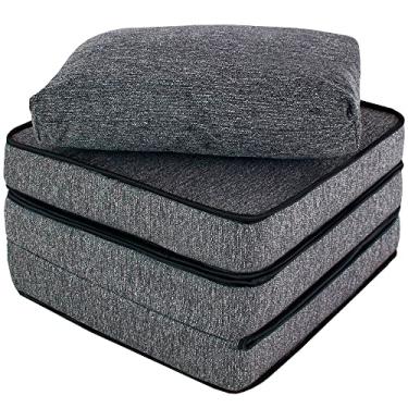 Imagem de Puff Colchonete Dobrável/Sofa 3 em 1 + Travesseiro Solteiro BF Colchões