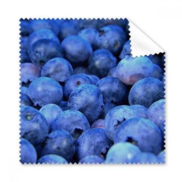 Imagem de Pano de limpeza de imagem de frutas tropicais de mirtilo fresco, 5 peças