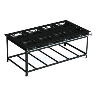 Imagem de Fogão Industrial 30x30 P7 8 Bocas Alta Pressão - JL Colombo