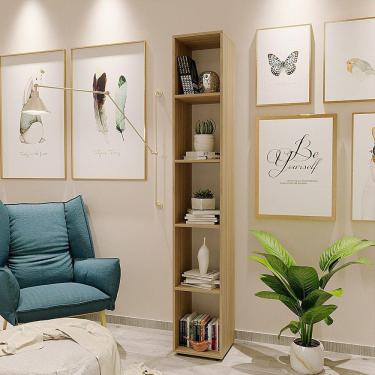 Imagem de Estante para Livros Modular 5 Nichos Liverpool DRD Móveis Amadeirado Montana Perfect Wood