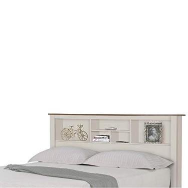 Imagem de Cabeceira para Cama de Casal Cuba Off White - Gran Belo