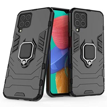 Imagem de Mobile phone accessories Para Samsung for Galaxy M33 5G India PC + TPU Caixa de telefone protetora à prova de choque com suporte de anel magnético phone case