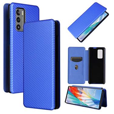 Imagem de For LG Wing 5G Carbon Fiber Texture Horizontal Flip TPU + PC + PU Leather Case with Card Slot