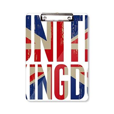 Imagem de Bandeira do Reino Unido da Grã-Bretanha, pasta de prancheta Big Ben Union Jack Placa de suporte A4