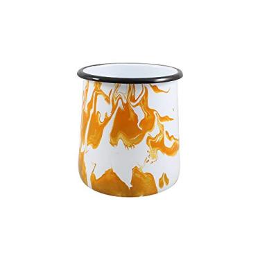 Imagem de Porta Utensílios Esmaltado Marmorizado Laranja P - Ewel