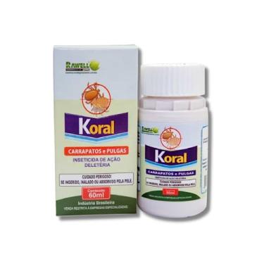 Imagem de Anti Pulgas Koral Carrapatos e Pulgas 60ml Sem Cheiro e Cor