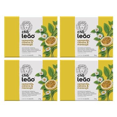 Imagem de Combo Chá Leão Camomila, Cidreira e Maracujá - 4 Caixas / 60 Sachês