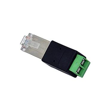 Imagem de Taidacent Conversor RJ45 para RS485 - Adaptador de terminal RJ45 - Cabeça de cristal para terminal (A conecta-se ao PIN1, B conecta-se ao PIN2)