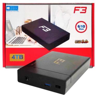 Imagem de Case Externo Usb 3.0 Para Hd Sata 3,5" E 2,5" E Ssd C/ Fonte - f3