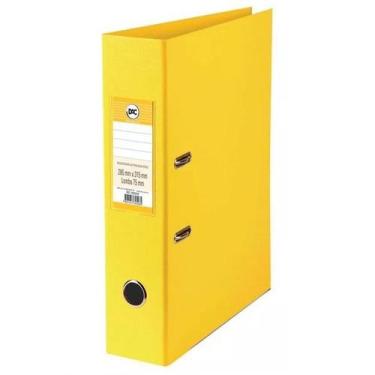 Imagem de Pasta Fichario Registradora AZ com Lombo 75MM Oficio A4 DAC, Amarelo