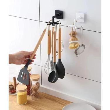 Imagem de Gancho Giratório 360 Suporte Adesivo Organizador Cozinha - Clink