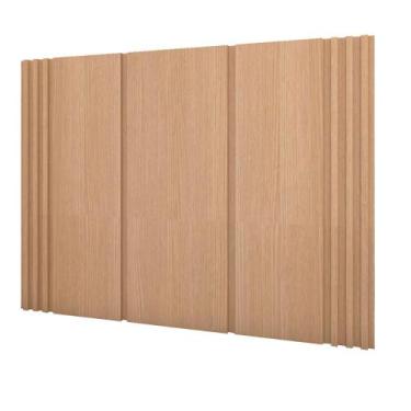 Imagem de Cabeceira Cama Solteiro Ripada 1,60m CA 100% MDF Casa Lar - Casa Lar D