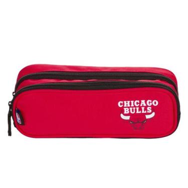 Imagem de Estojo 2 Compartimentos Escolar Nba Legend Chicago Bulls - SESTINI