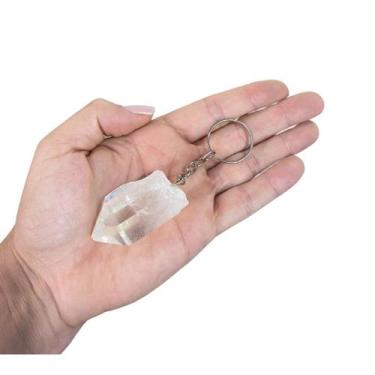 Imagem de CHAVEIRO PONTA NATURAL CRISTAL - (3 a 6)cm - GOMES CRYSTALS