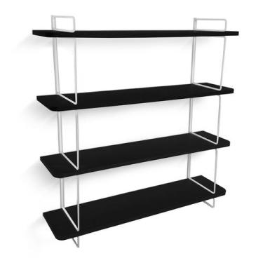 Imagem de Estante Decorativa Gênova Para Livros Com 4 Prateleiras - Genus Móveis