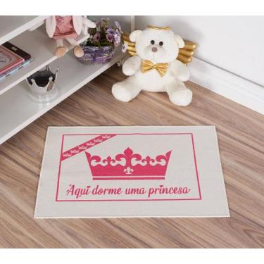 Imagem de Tapete Infantil Natural Princesa Pink 45X70CM - FASTLAR