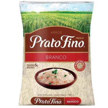 Imagem de Arroz Branco Prato Fino Pirahy 5kg