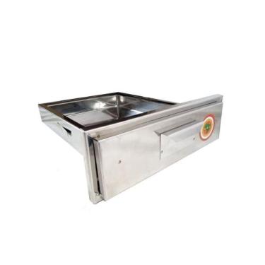 Imagem de Gaveta Cinzeiro Chapa Inox Churrasqueira Alvenaria 37x25cm - Brassol