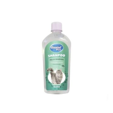 Imagem de Shampoo Para Gatos e Peles Sensíveis 500ml Genial Pet