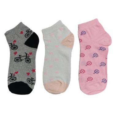 Imagem de Kit 9 Pares de Meias Cano Curto-Feminina - Altomax, 9 unidades