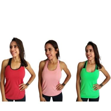 Imagem de Regata feminina sconderijo kit 3 unidades, G