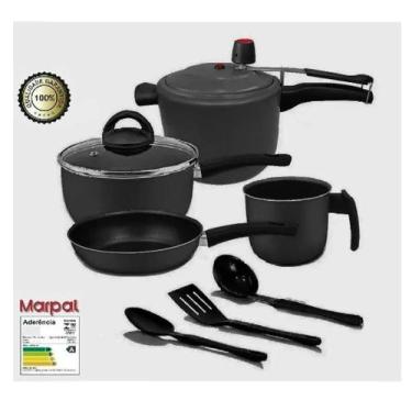 Imagem de Conjunto essencial preto com panela de pressão - MARPAL