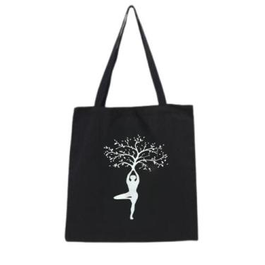 Imagem de Bolsa Ecobag  100% algodão Black Estampa MÃE NATUREZA - CARIOCA MAIS