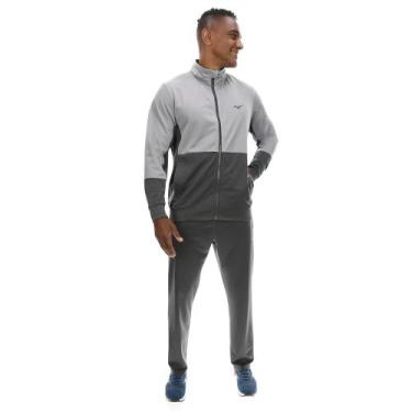 Imagem de Conjunto de Agasalho de Treino Masculino Mizuno II, Cinza, M