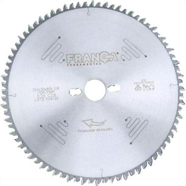 Imagem de Serra Circular Widea Para Mdf Franca 250Mm X 80 Dentes X30Mm - 3096 - 