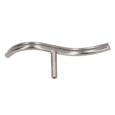 Imagem de Resto de Ferramenta de Torno Curvo, Lâmina de Aço Inoxidável, Suporte para Ferramenta de Madeira de 5/8 Polegadas de Madeira, Adequado para Base de 16 Mm