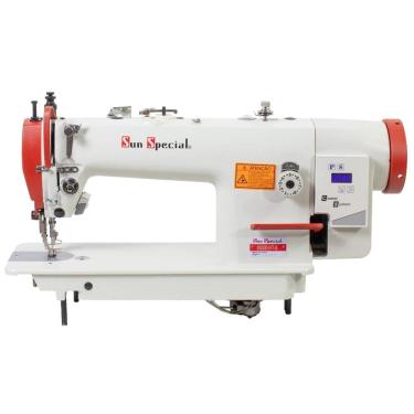 Imagem de Máquina Costura Industrial Reta Transporte Duplo SS0303D-H-FT-QI 8MM 110V - Sun Special